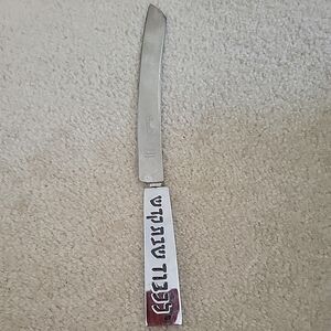 Vintage sheffield England Challah 13" bread knife judaice Hebrew